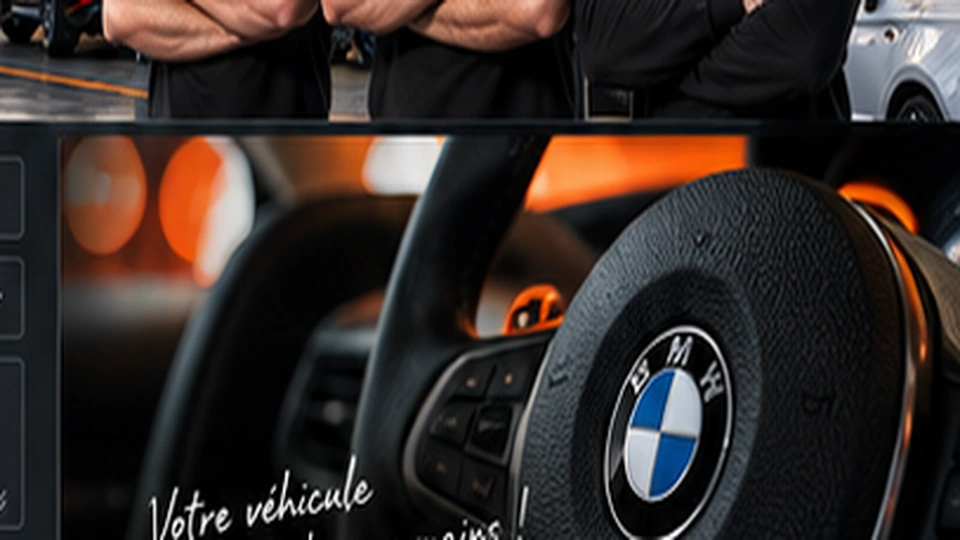 Visuel automobile illustratif pour le concept de véhicule de courtoisie